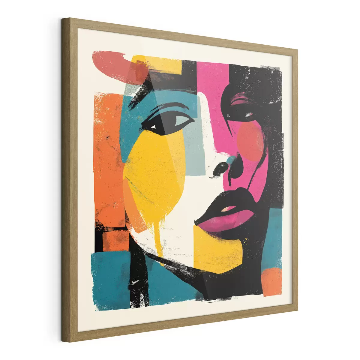 Poster Een abstract gezicht f49543