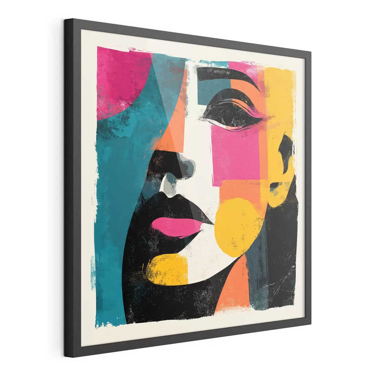 Poster Een abstract gezicht f49544