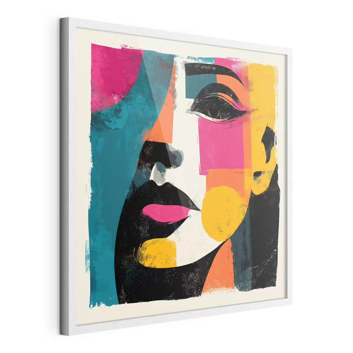Poster Een abstract gezicht f49544