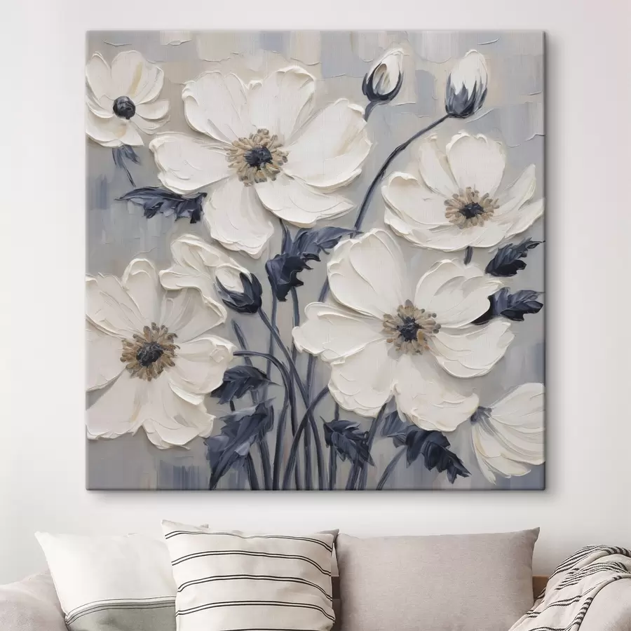  Schilderijen Bloemen imitatieschilderij s49505