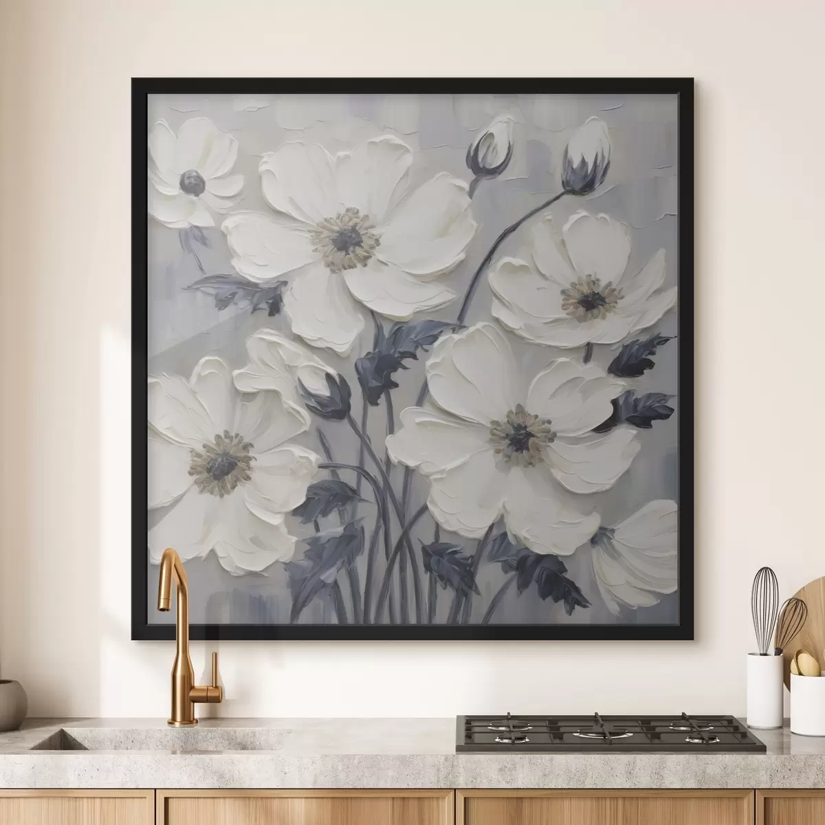 Poster Bloemen imitatieschilderij f49505