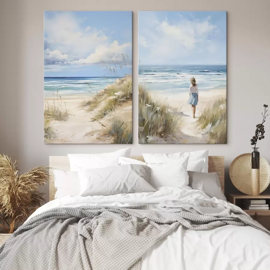  Schilderijen Zeegezicht imitatieschilderij m30591