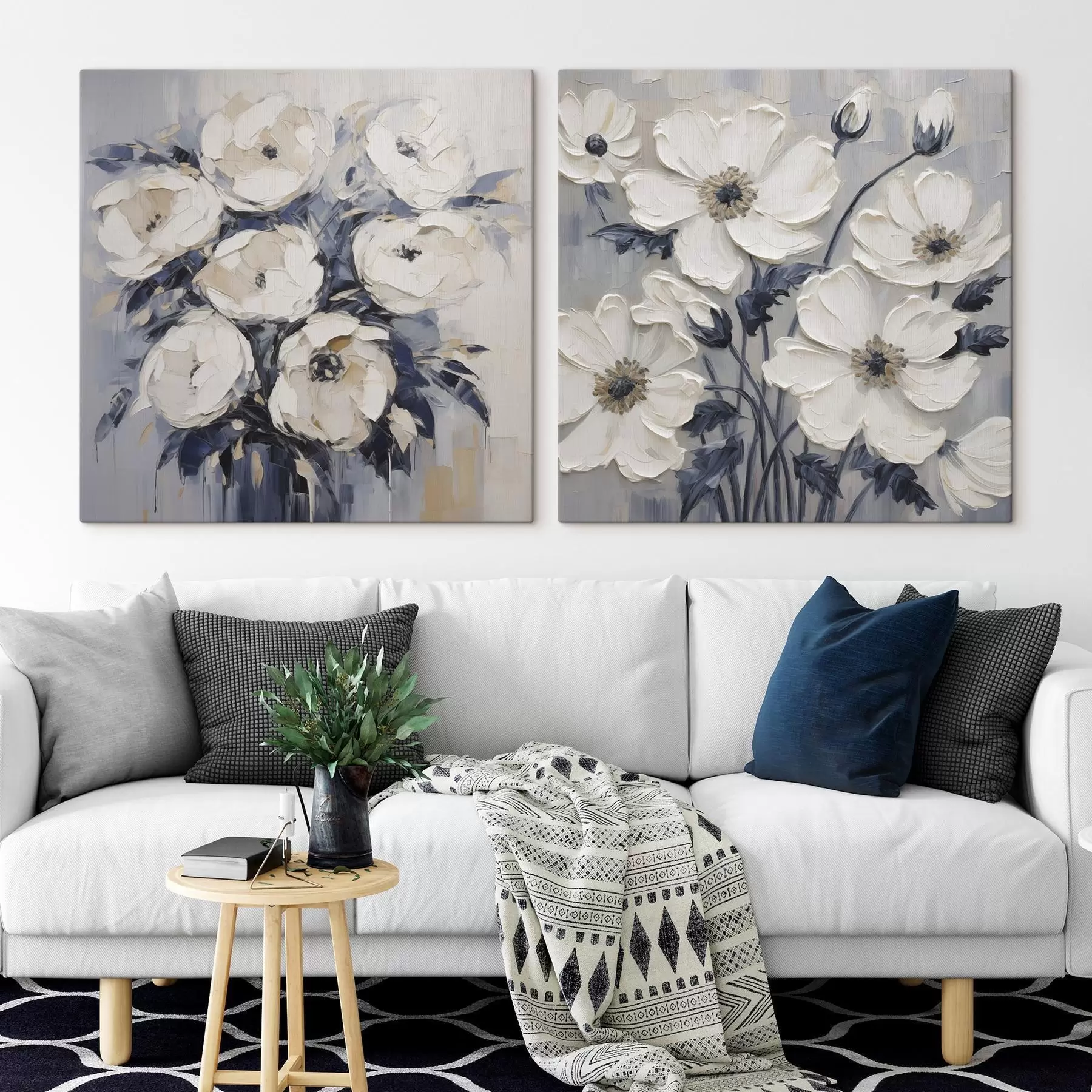  Schilderijen Bloemen imitatieschilderij m30593