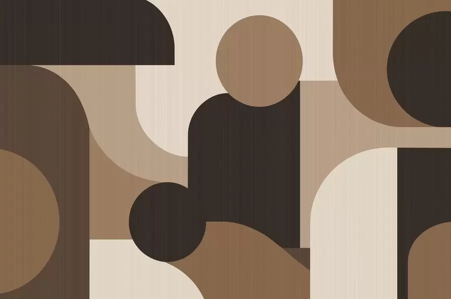 Fotobehang Geometrische bogen w05653