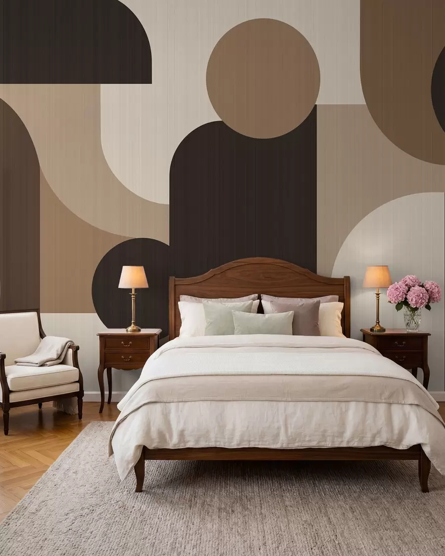 Fotobehang Geometrische bogen w05653