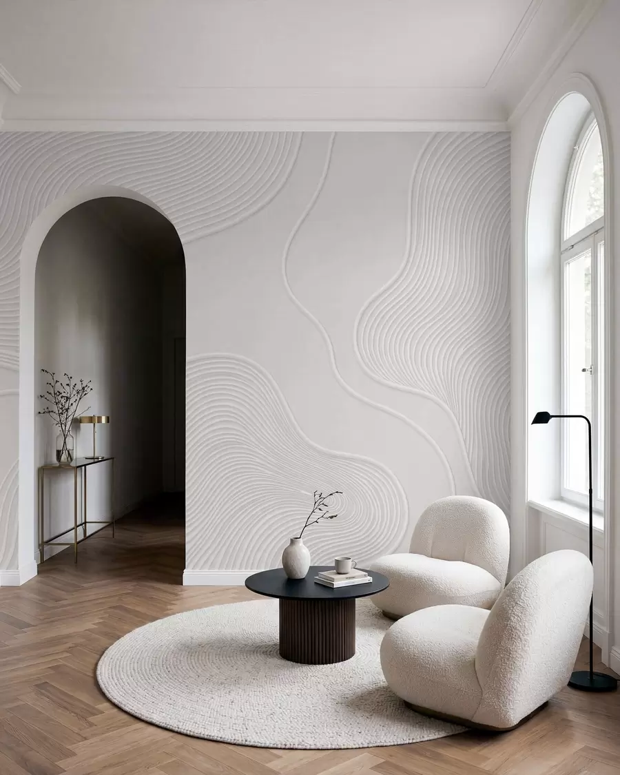 Fotobehang Contourgolven w05689