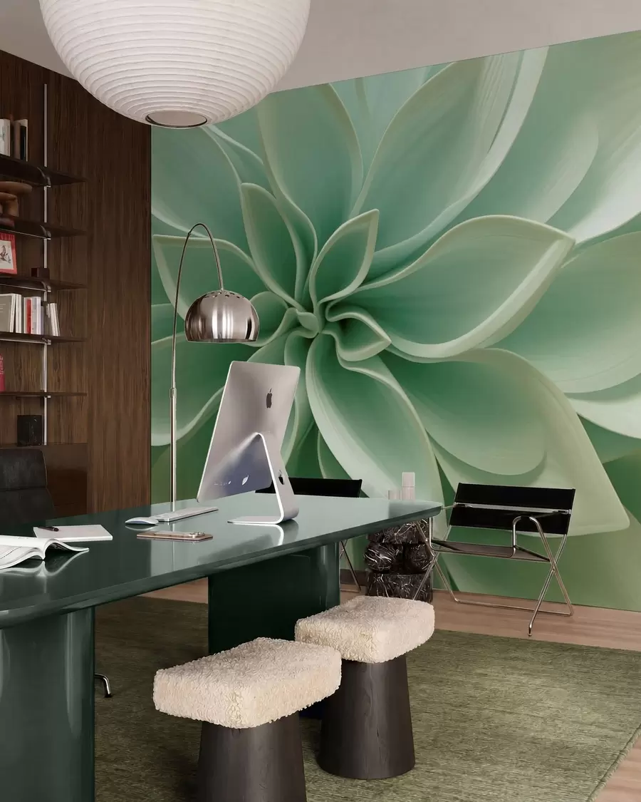 Fotobehang Botanische meetkunde w05559