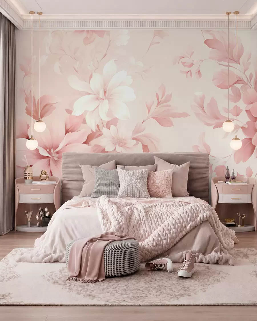 Fotobehang Klassieke bloemen w05437