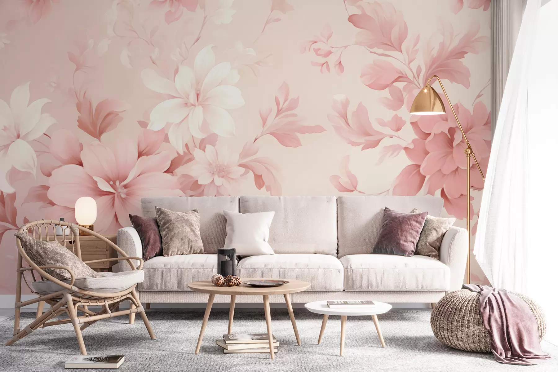 Fotobehang Klassieke bloemen w05437