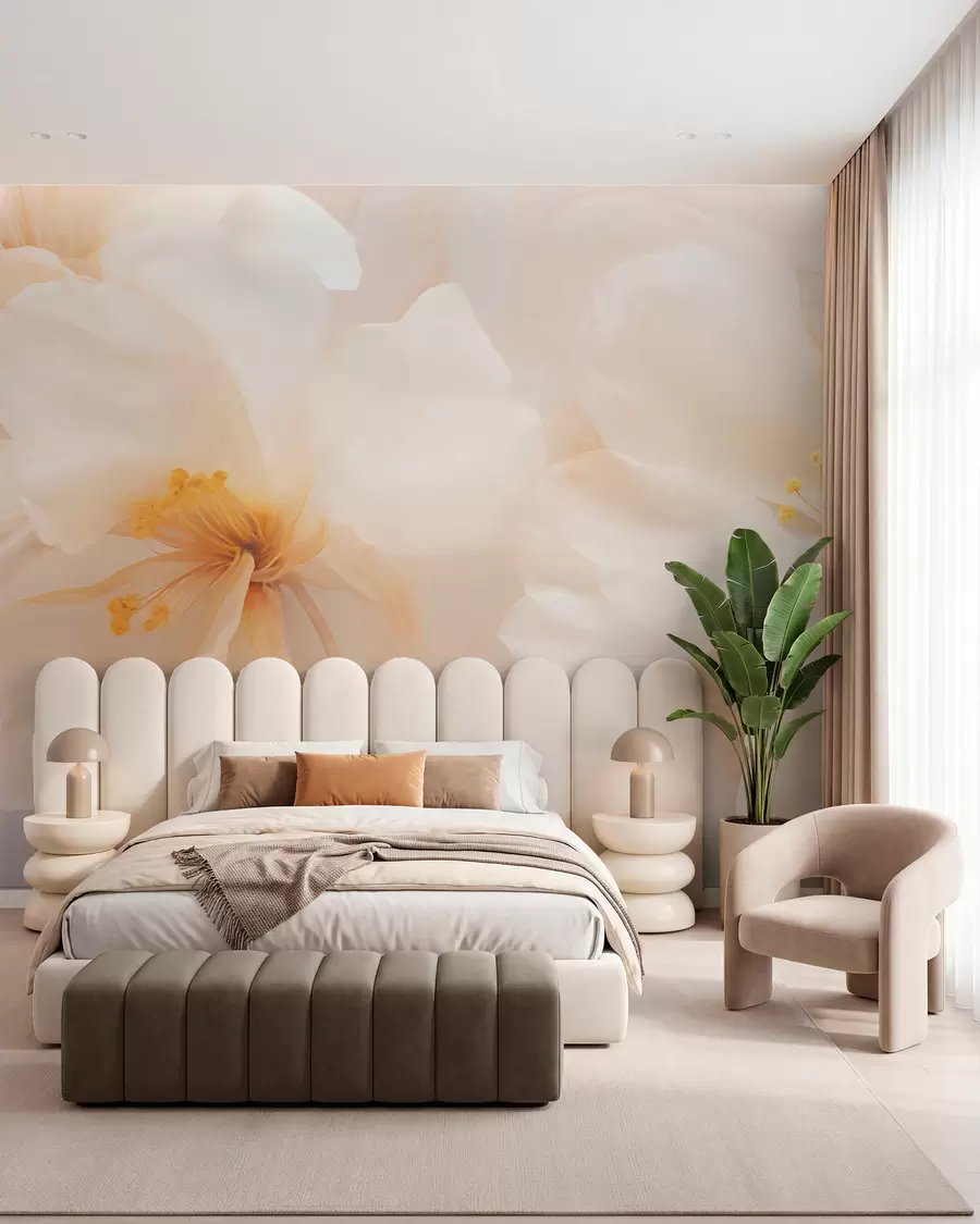 Fotobehang Grote bloemen w05615