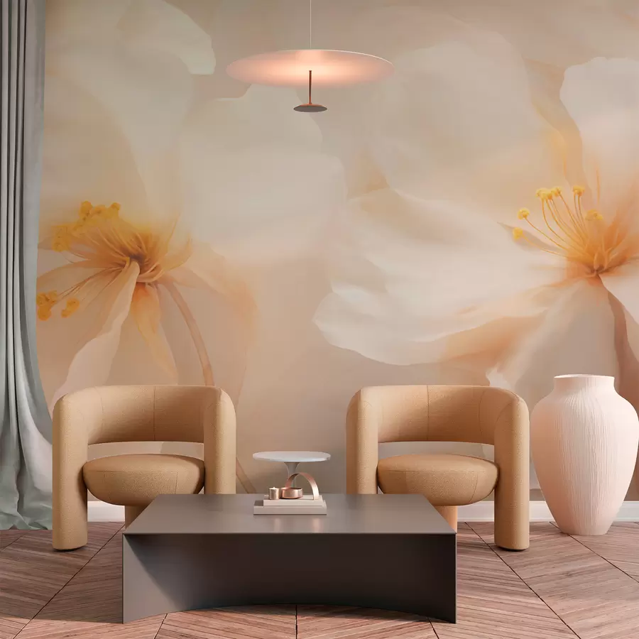 Fotobehang Grote bloemen w05615