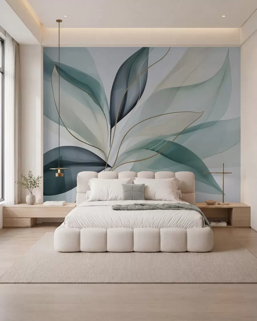 Fotobehang Abstract gebladerte w05706