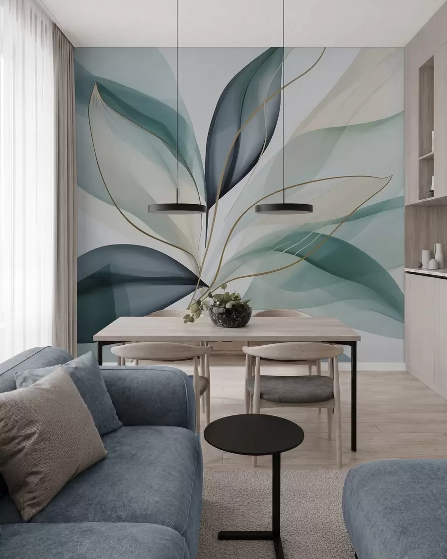 Fotobehang Abstract gebladerte w05706