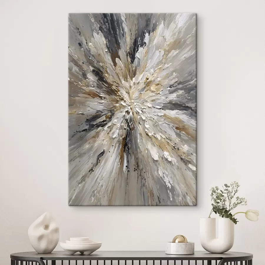 Schilderijen een explosie van kleuren in de stijl van een olieverfschilderij s49556
