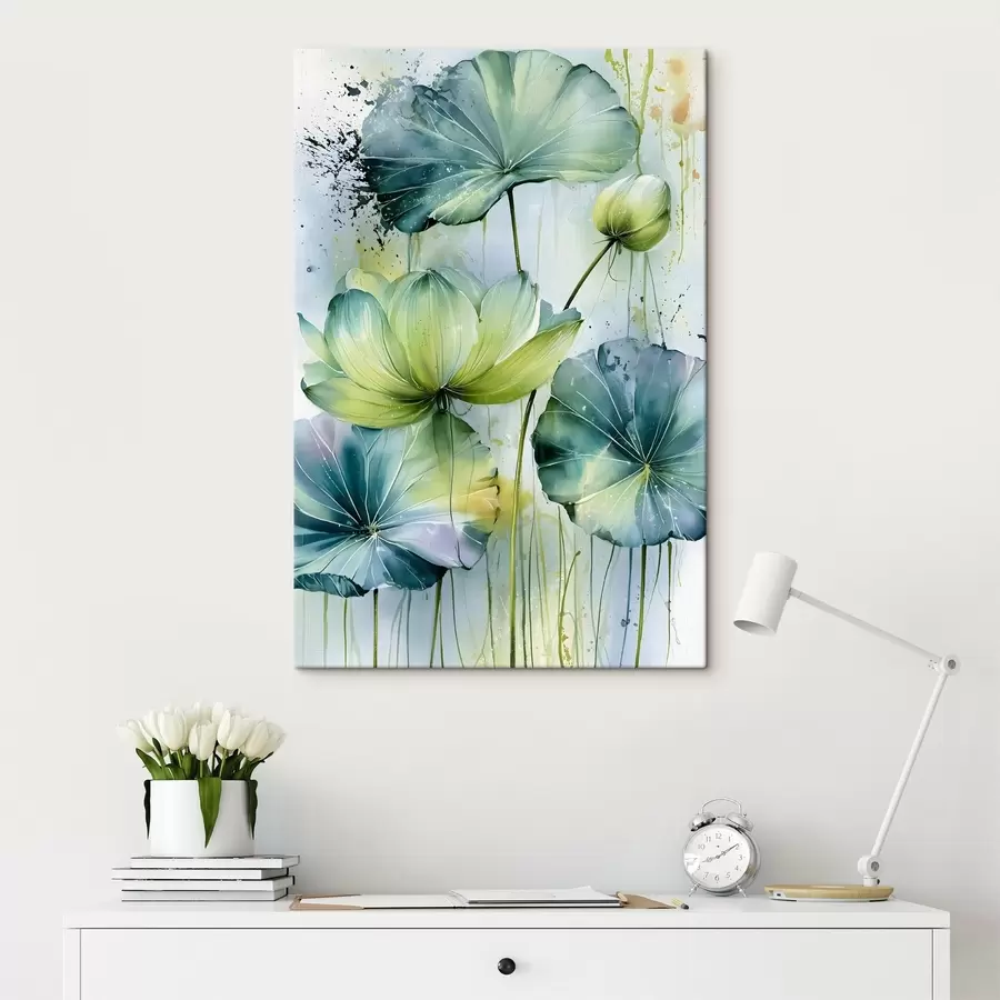  Schilderijen lelies in aquarelstijl s49563