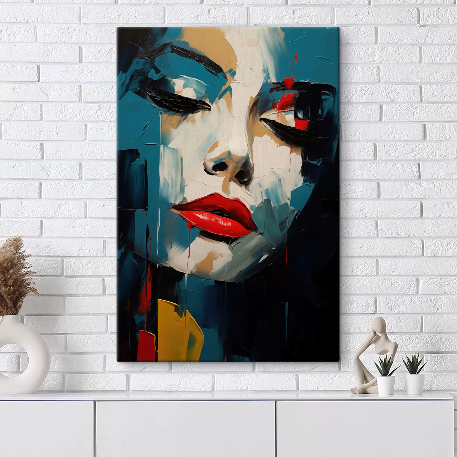  Schilderijen Abstract Portret s49627