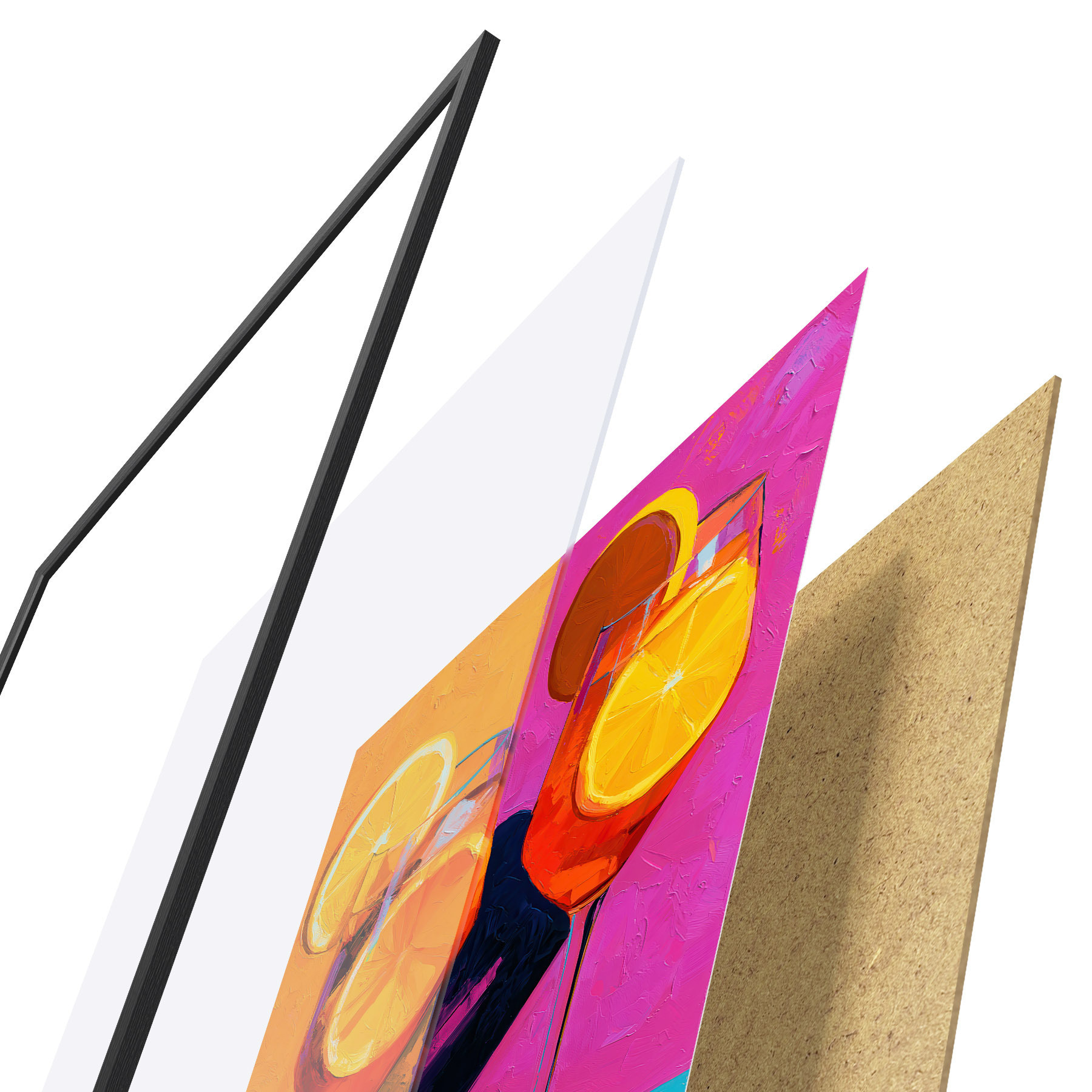 Poster Een citruscocktail f49607