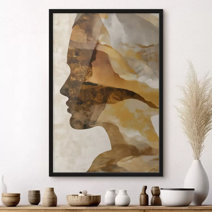 Fotobehang Een vrouwelijk silhouet f49608
