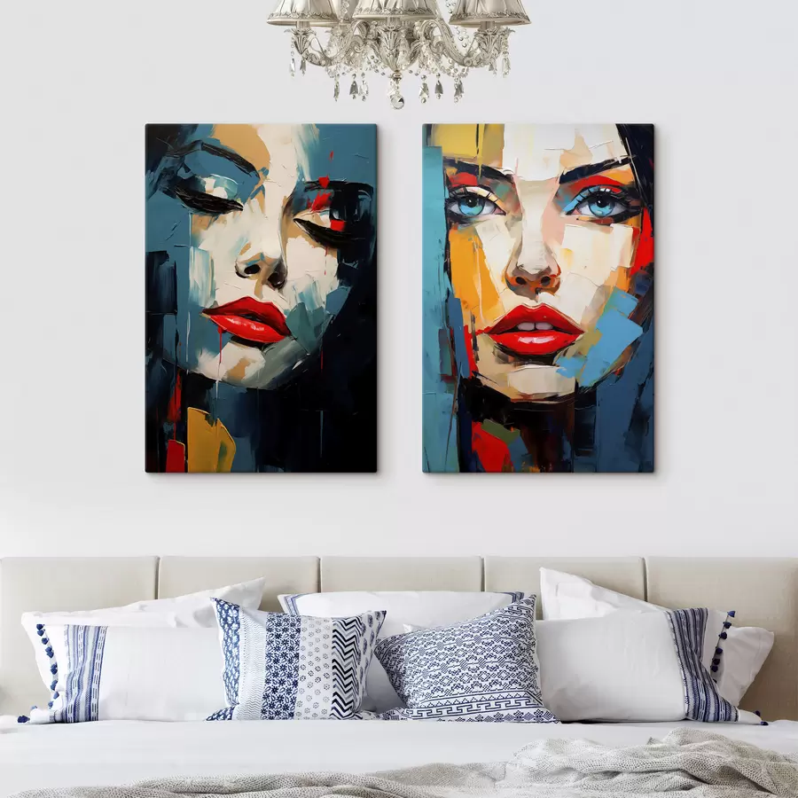 Fotobehang Abstracte gezichten m30633