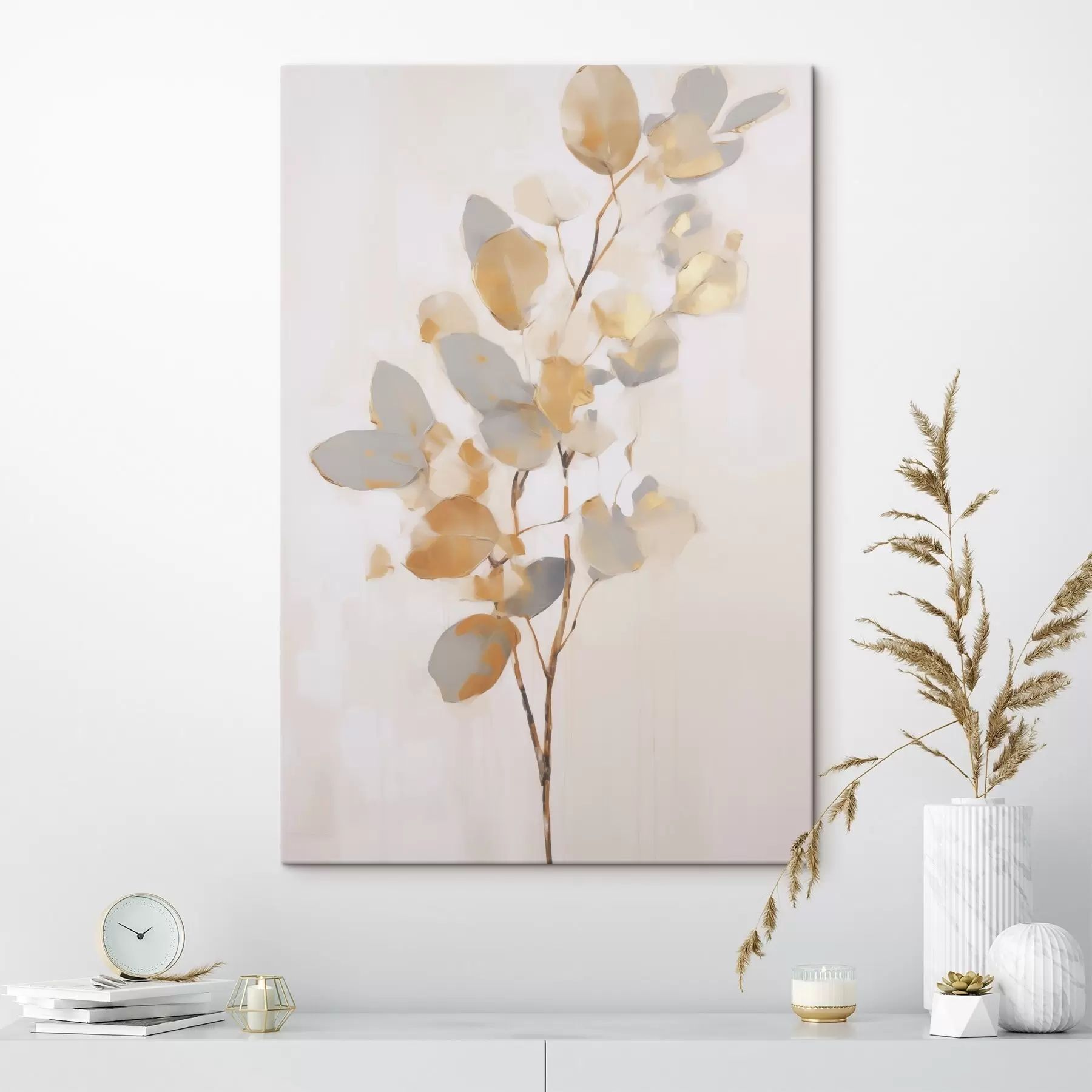  Schilderijen Abstracte imitatie van een tak in de schilderkunst s49595
