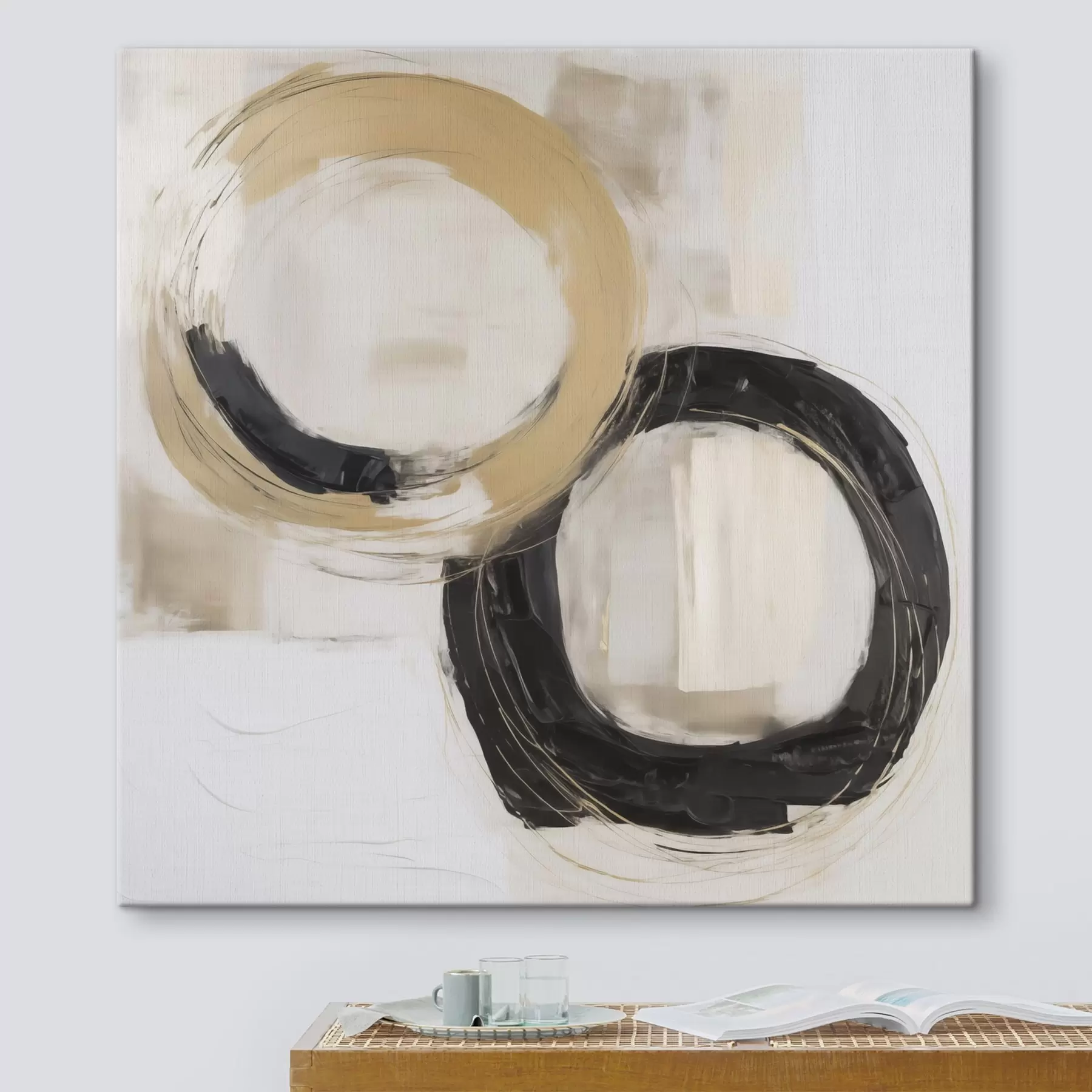  Schilderijen Moderne abstracte kunst imitatie van schilderkunst s49605