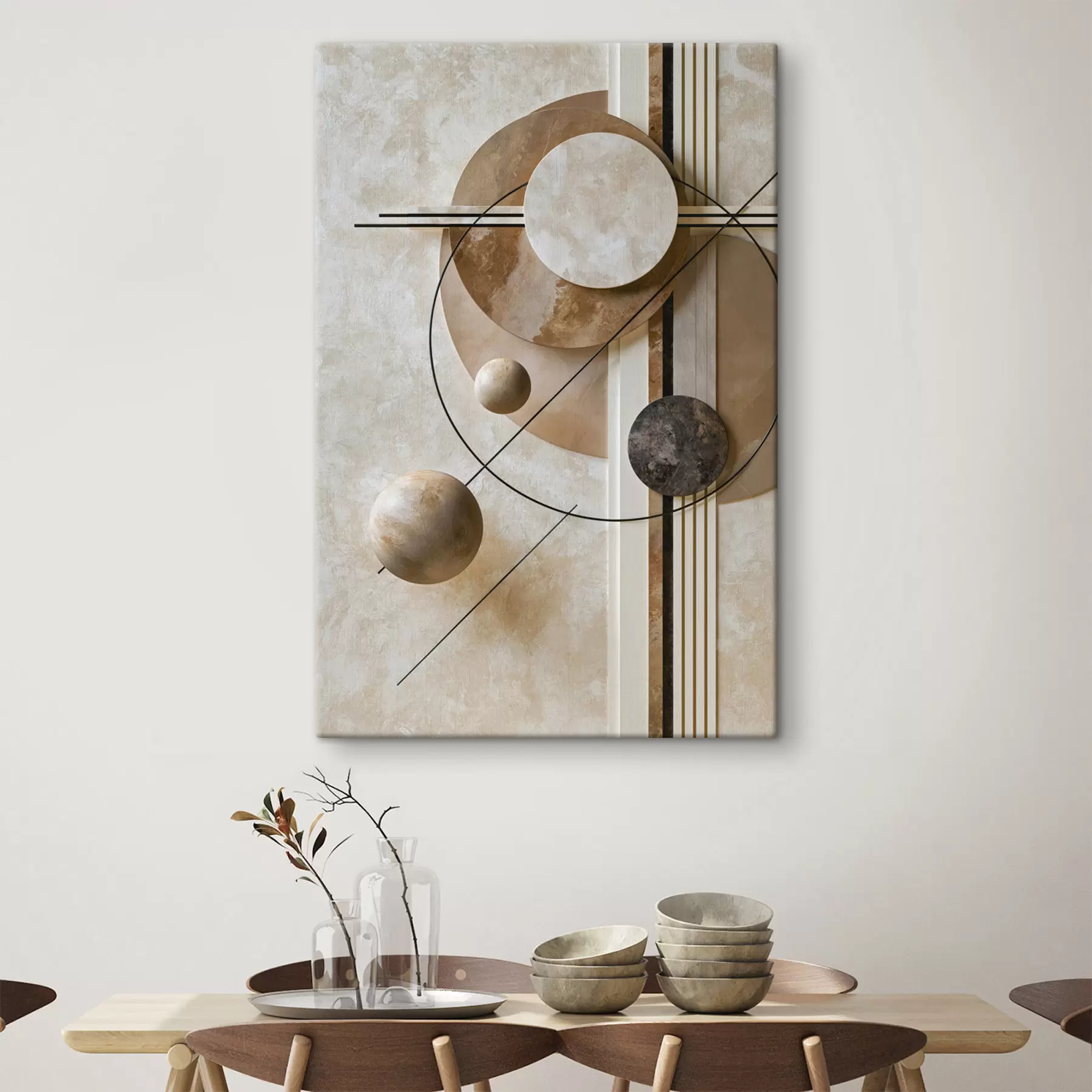  Schilderijen Een compositie met cirkels s49516