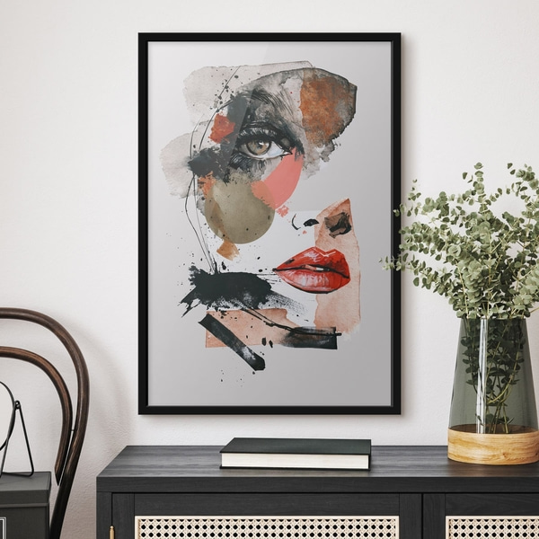 Poster Een abstract vrouwengezicht, Posters Mensen, f49521wo : Uwalls