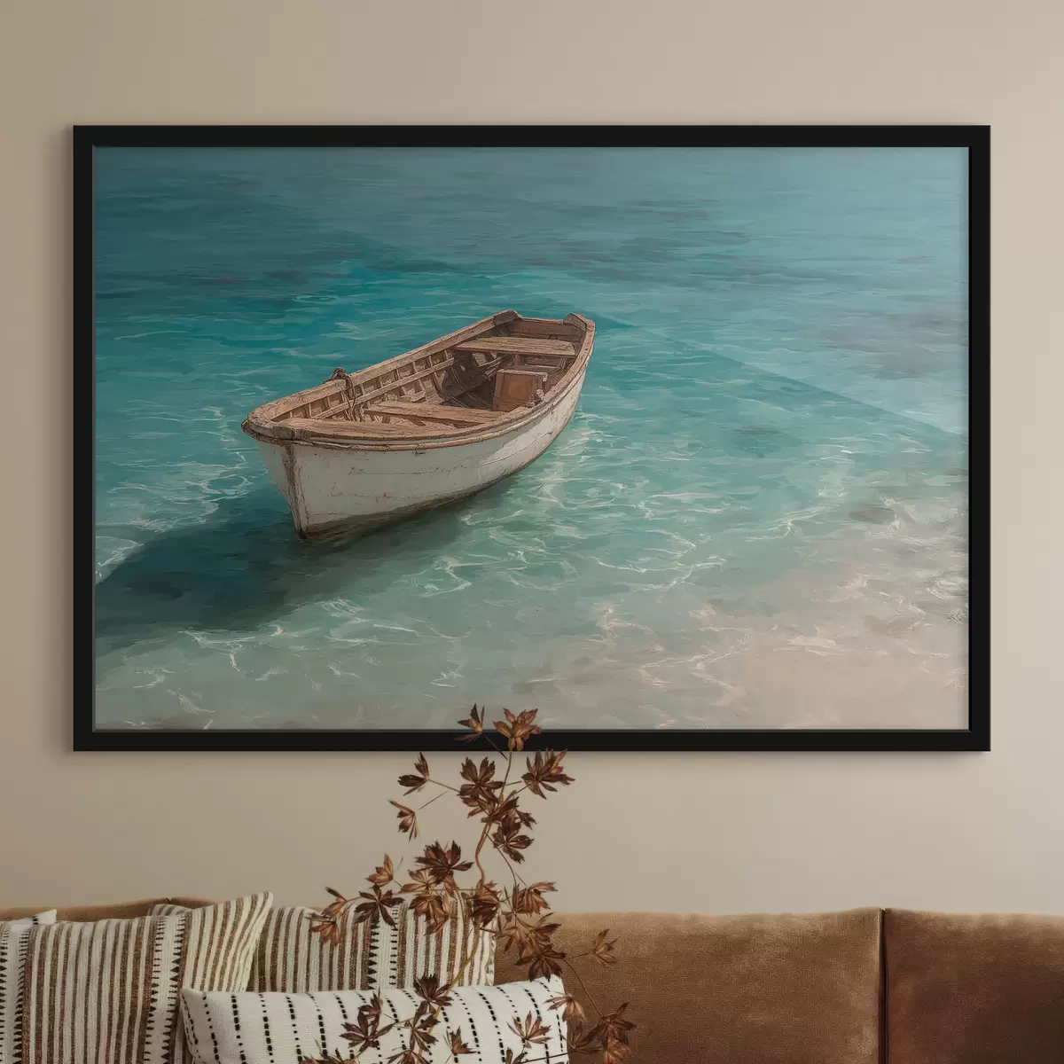 Poster Boot op het water f49629