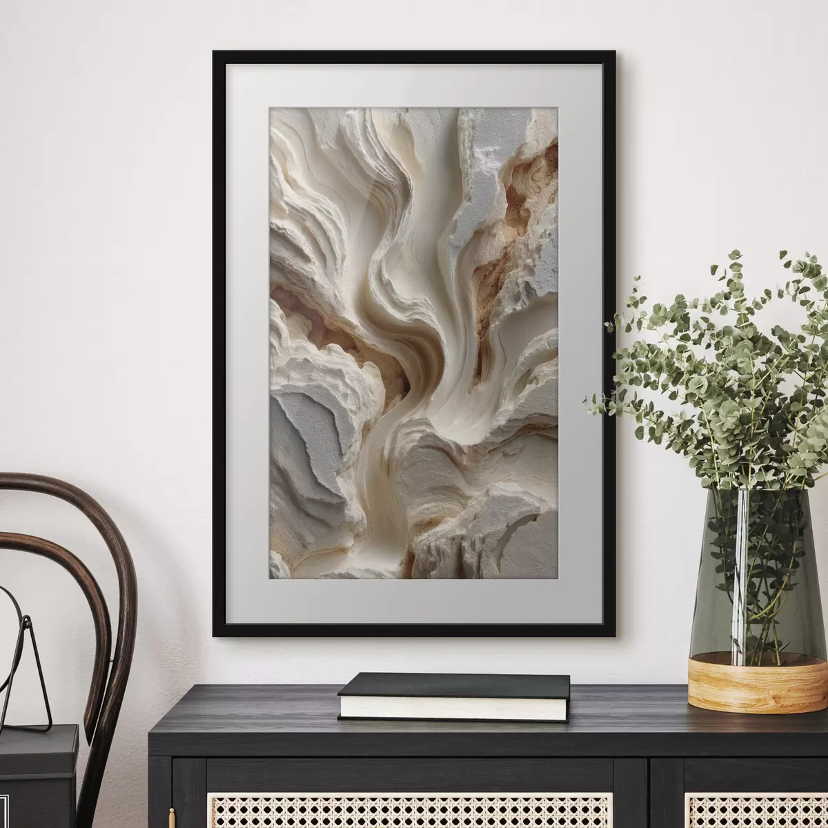 Poster Imitatie van steentextuur f49641