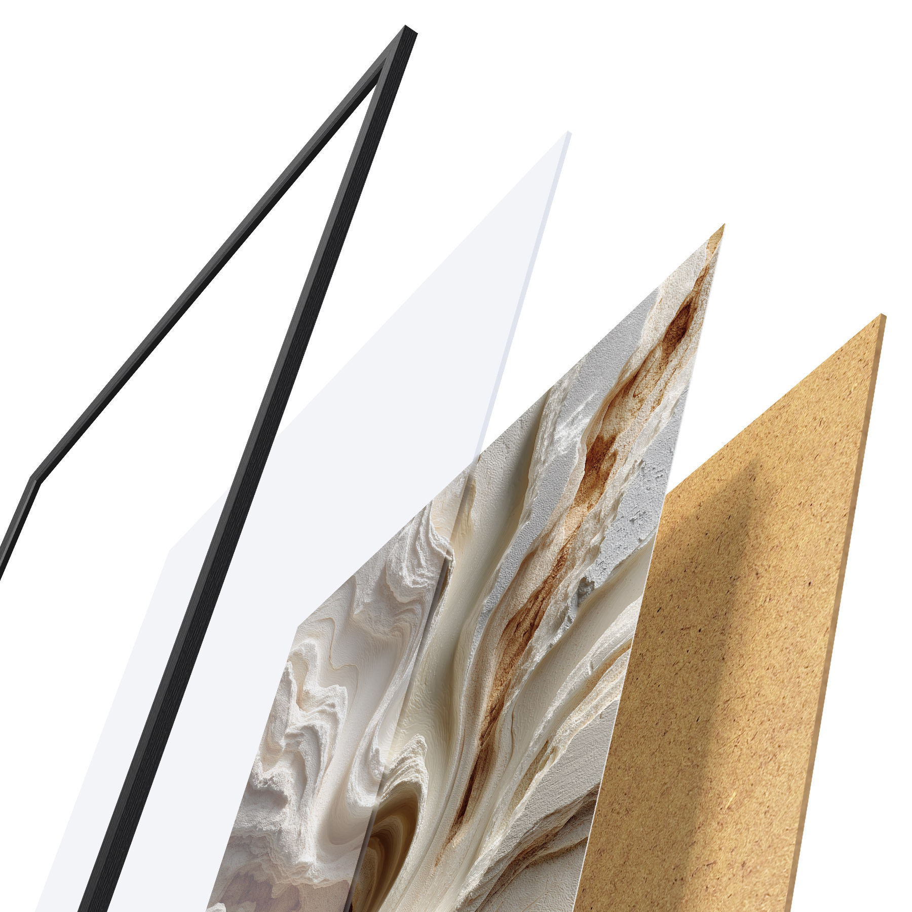 Poster Imitatie van steentextuur f49641