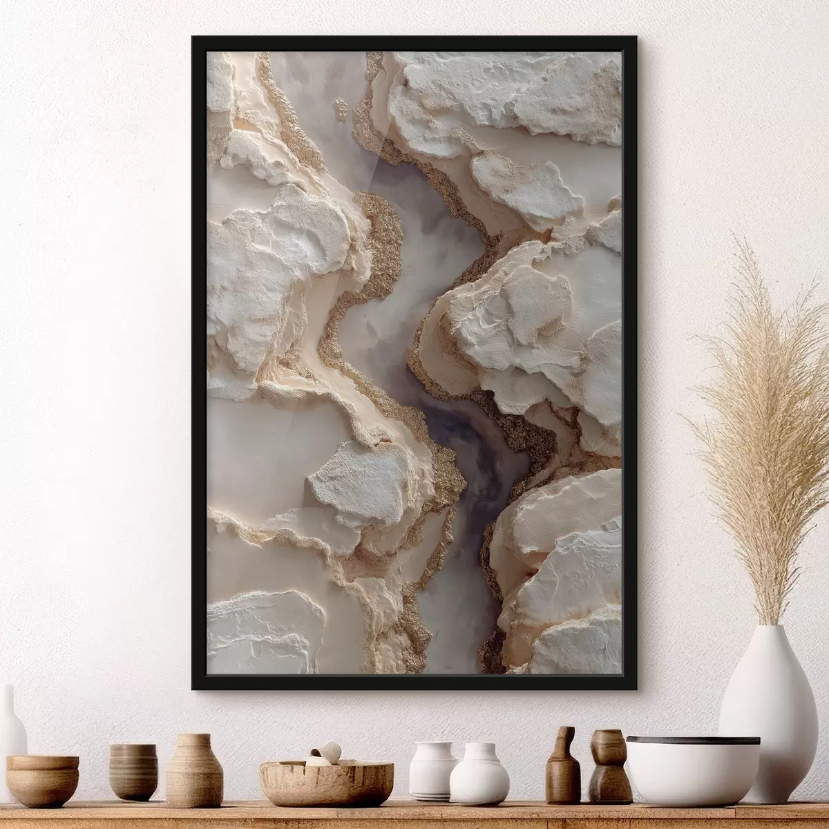 Poster Imitatie van steentextuur f49642
