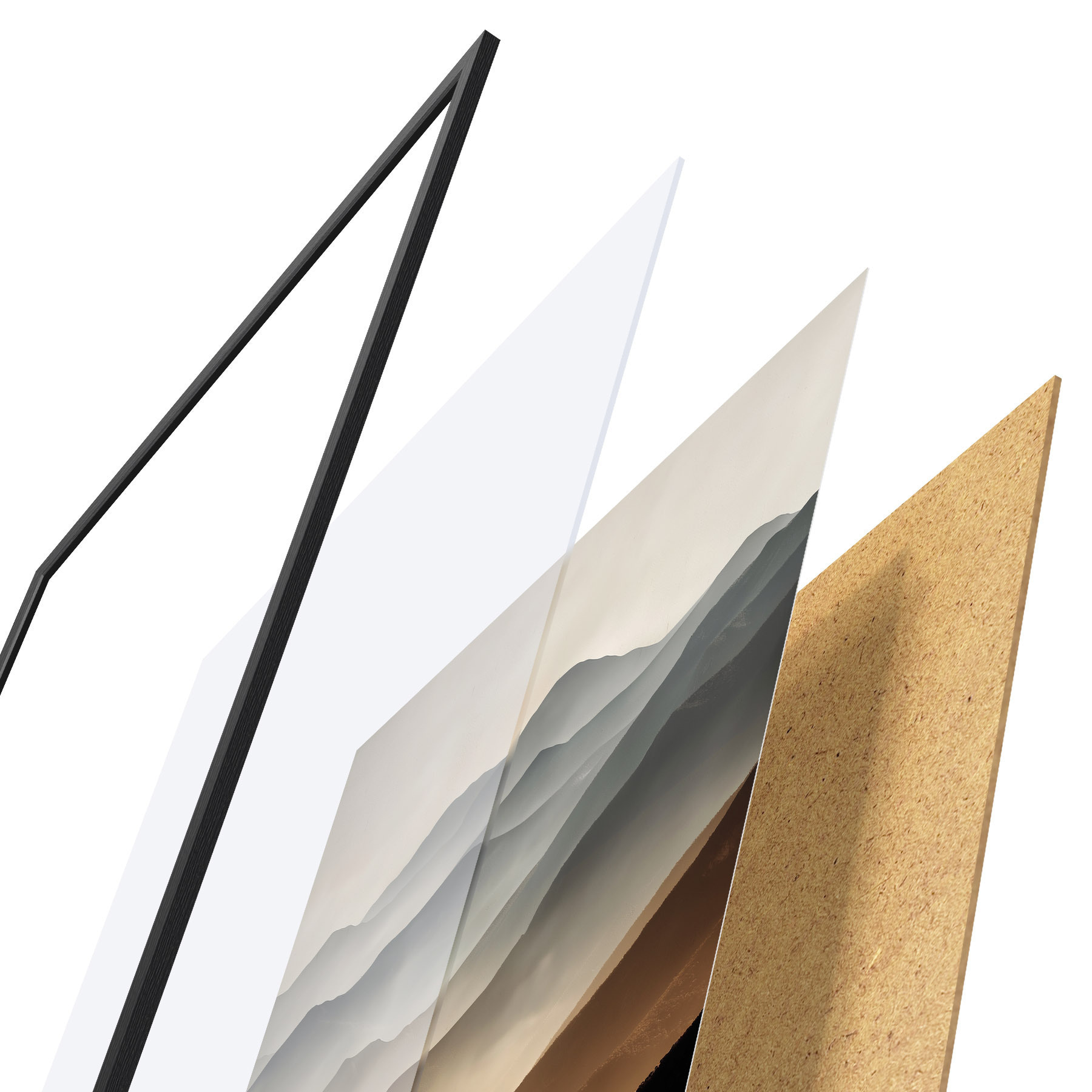 Poster Zachte bergen f49643