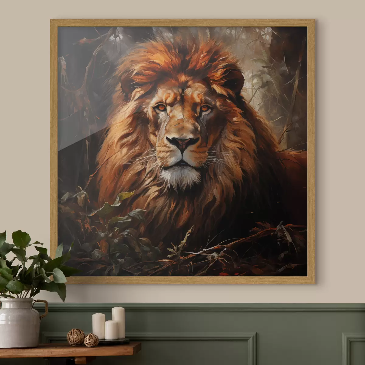 Poster Leeuw f49665