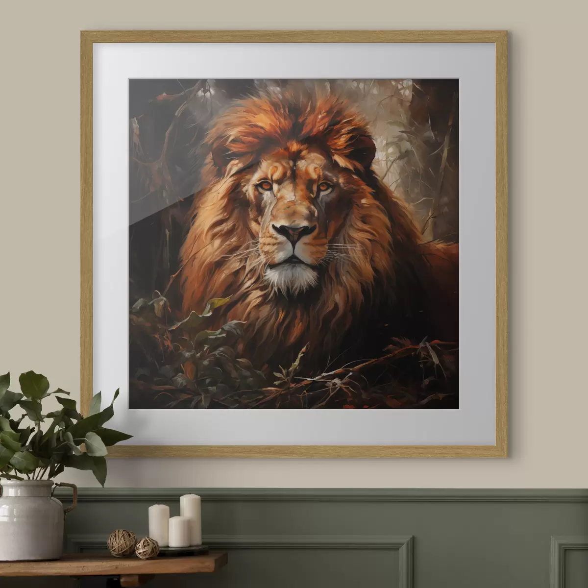 Poster Leeuw f49665