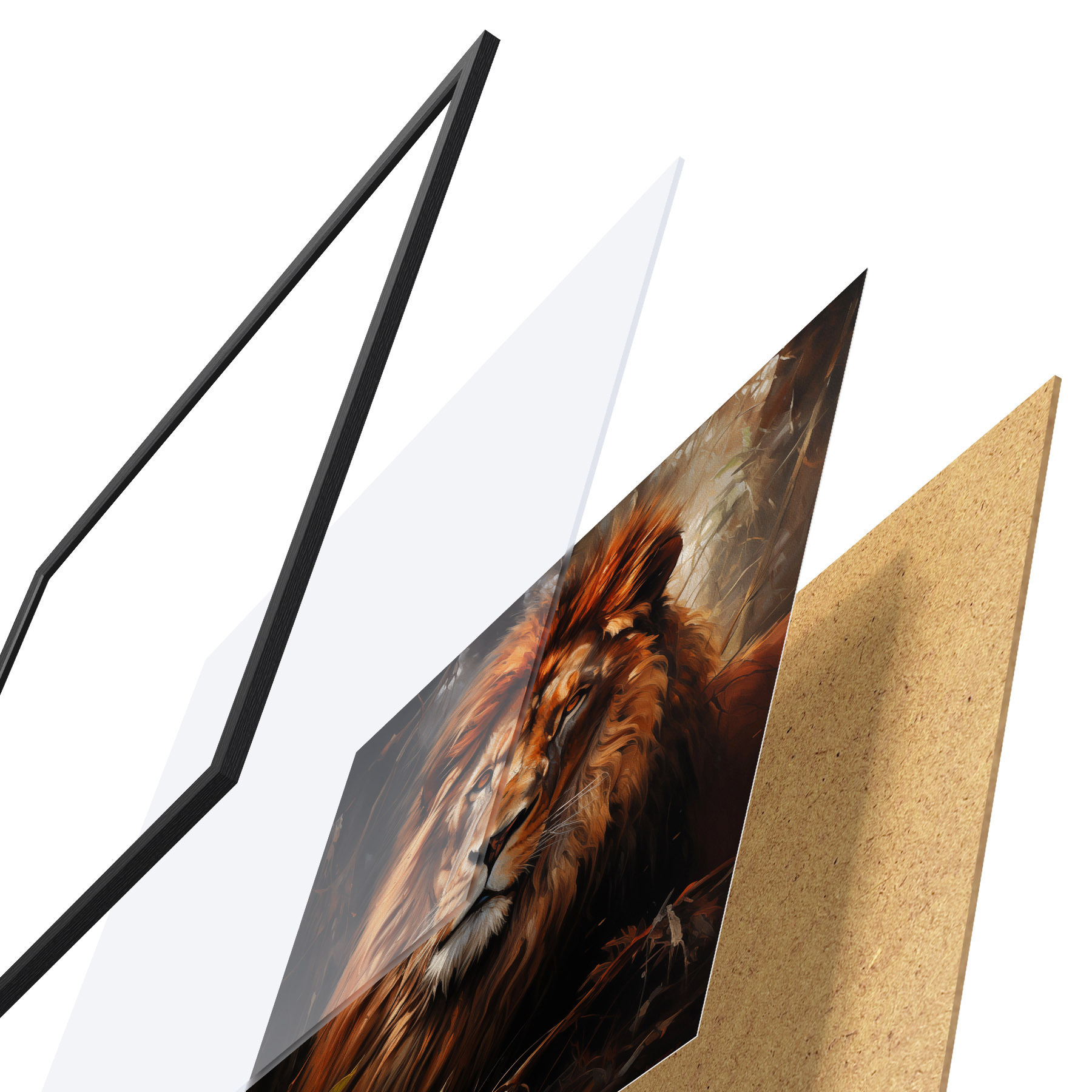 Poster Leeuw f49665