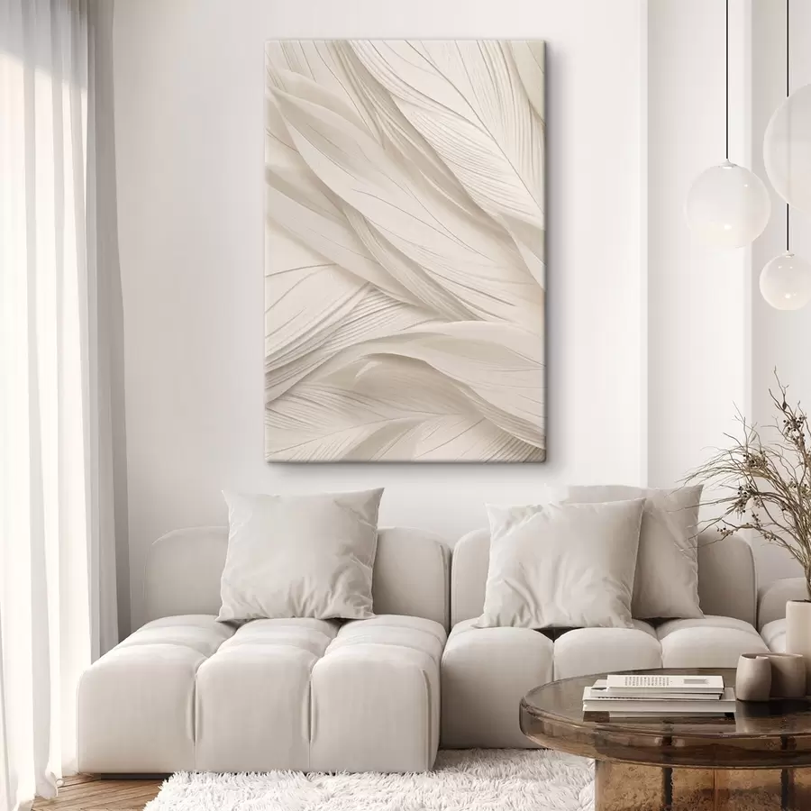  Schilderijen Getextureerde abstractie in beige tinten s49378