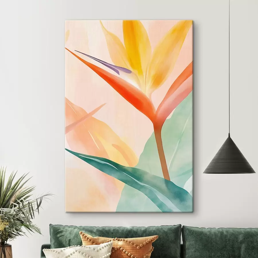  Schilderijen Paradijsvogel – Tropische plantkunde s49380