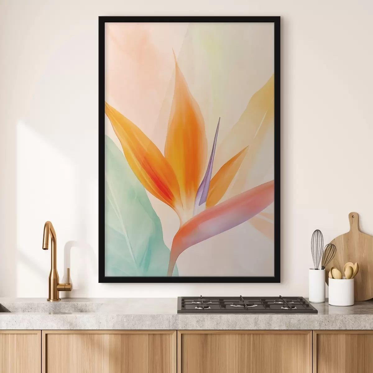 Poster Tropische strelitzia-bloem f49379