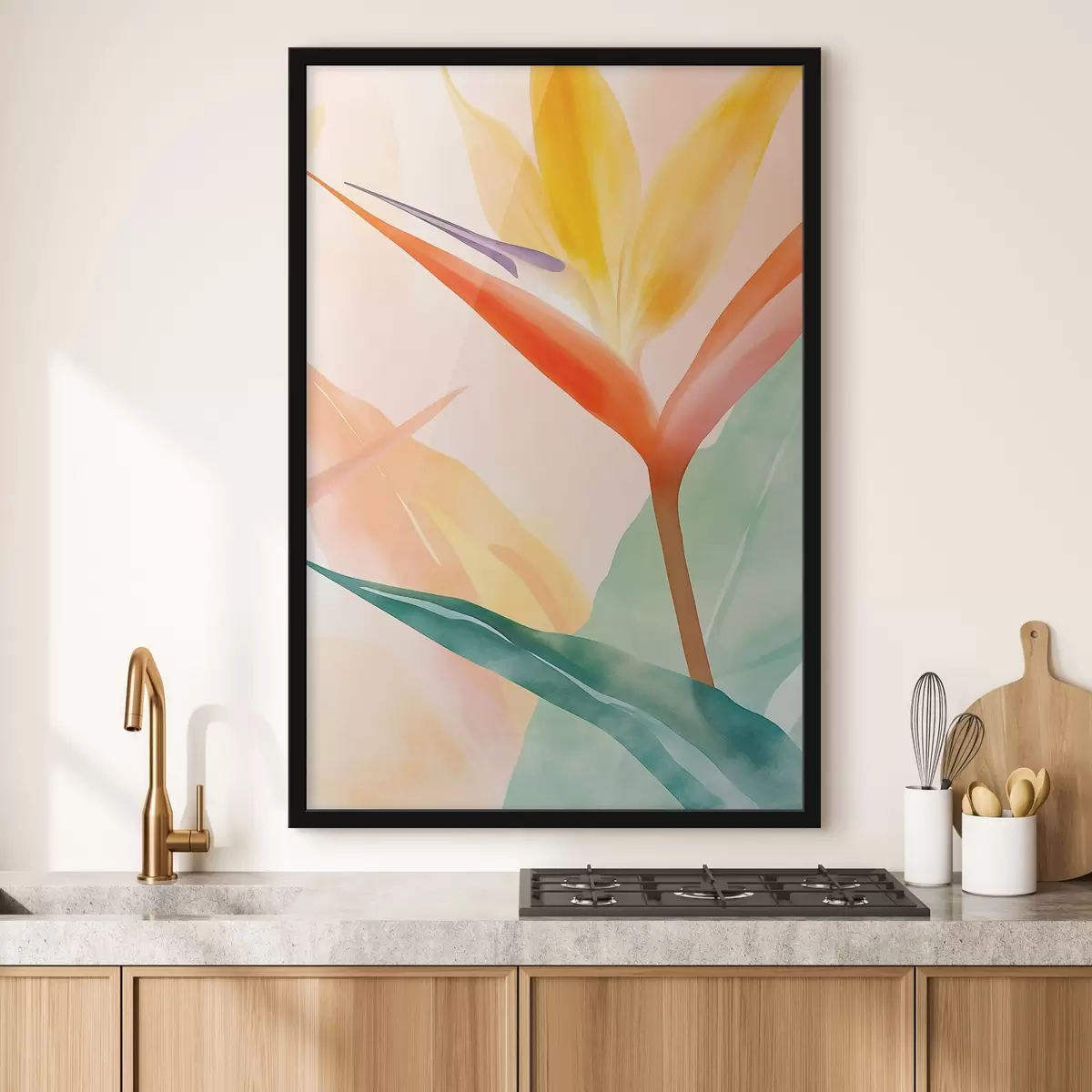 Poster Paradijsvogel – Tropische plantkunde f49380