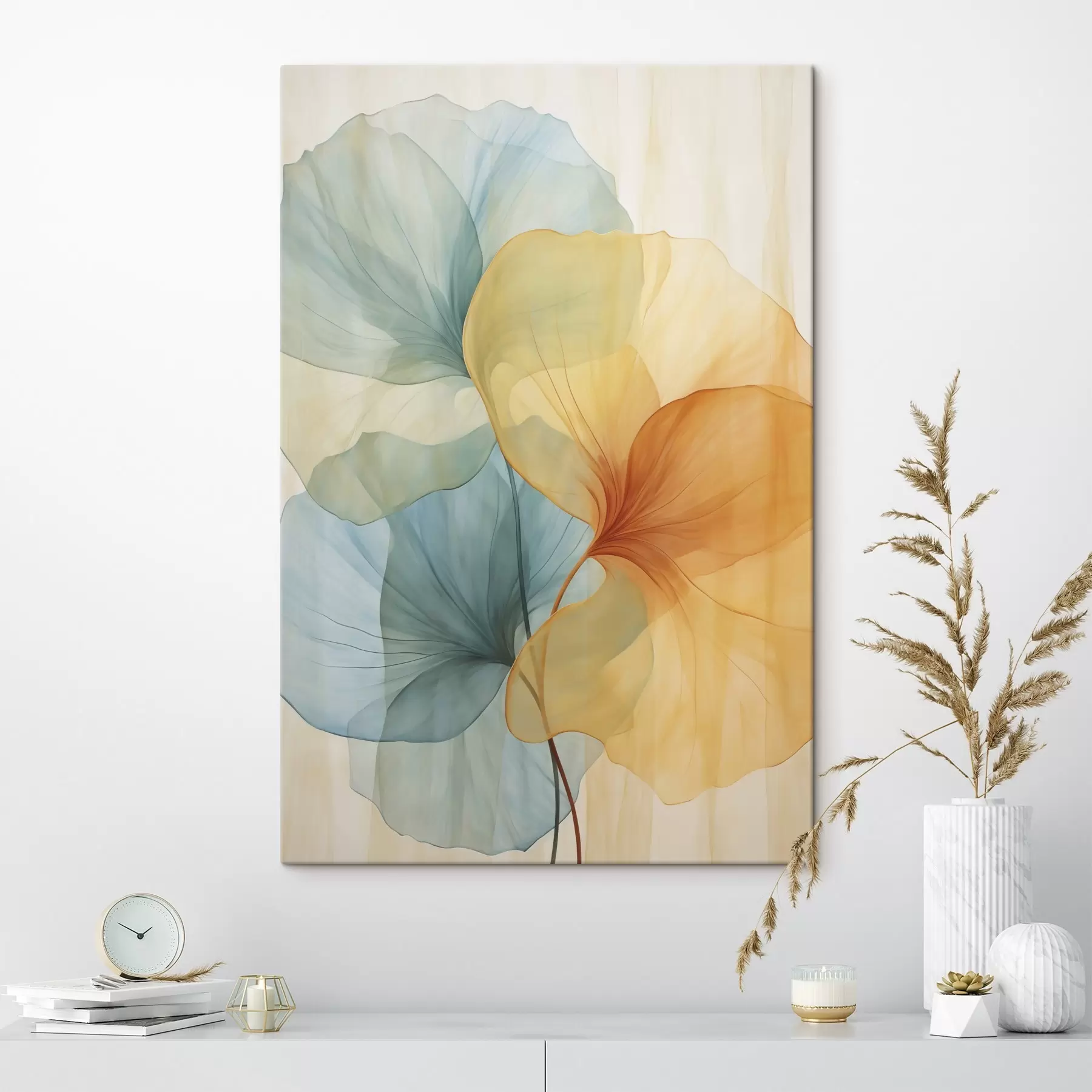  Schilderijen Abstracte plantensilhouetten s49748