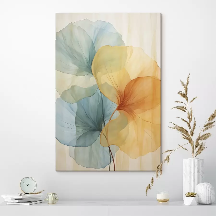  Schilderijen Abstracte plantensilhouetten s49748
