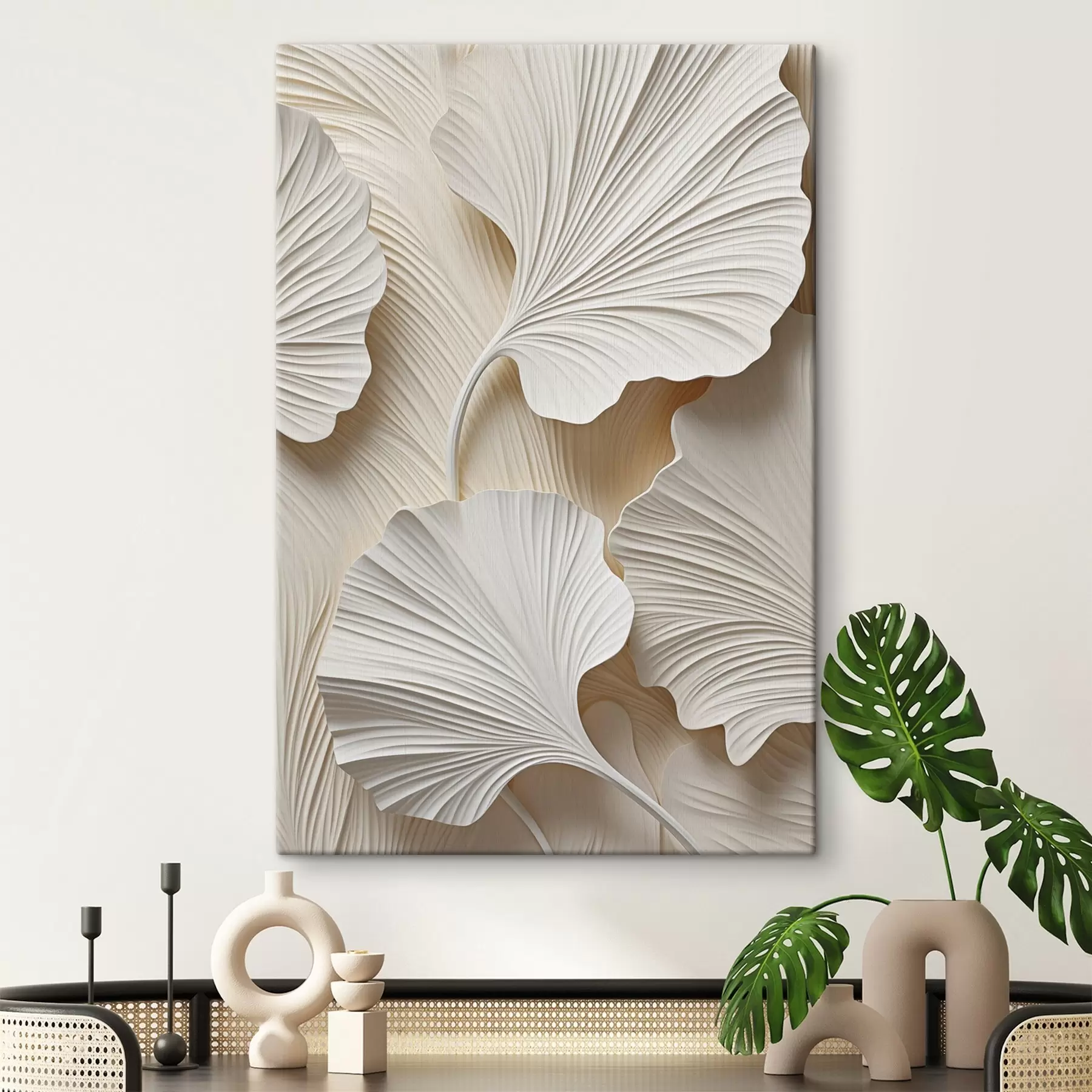  Schilderijen Abstrakt bloemenpatroon, platte illustratie s49754
