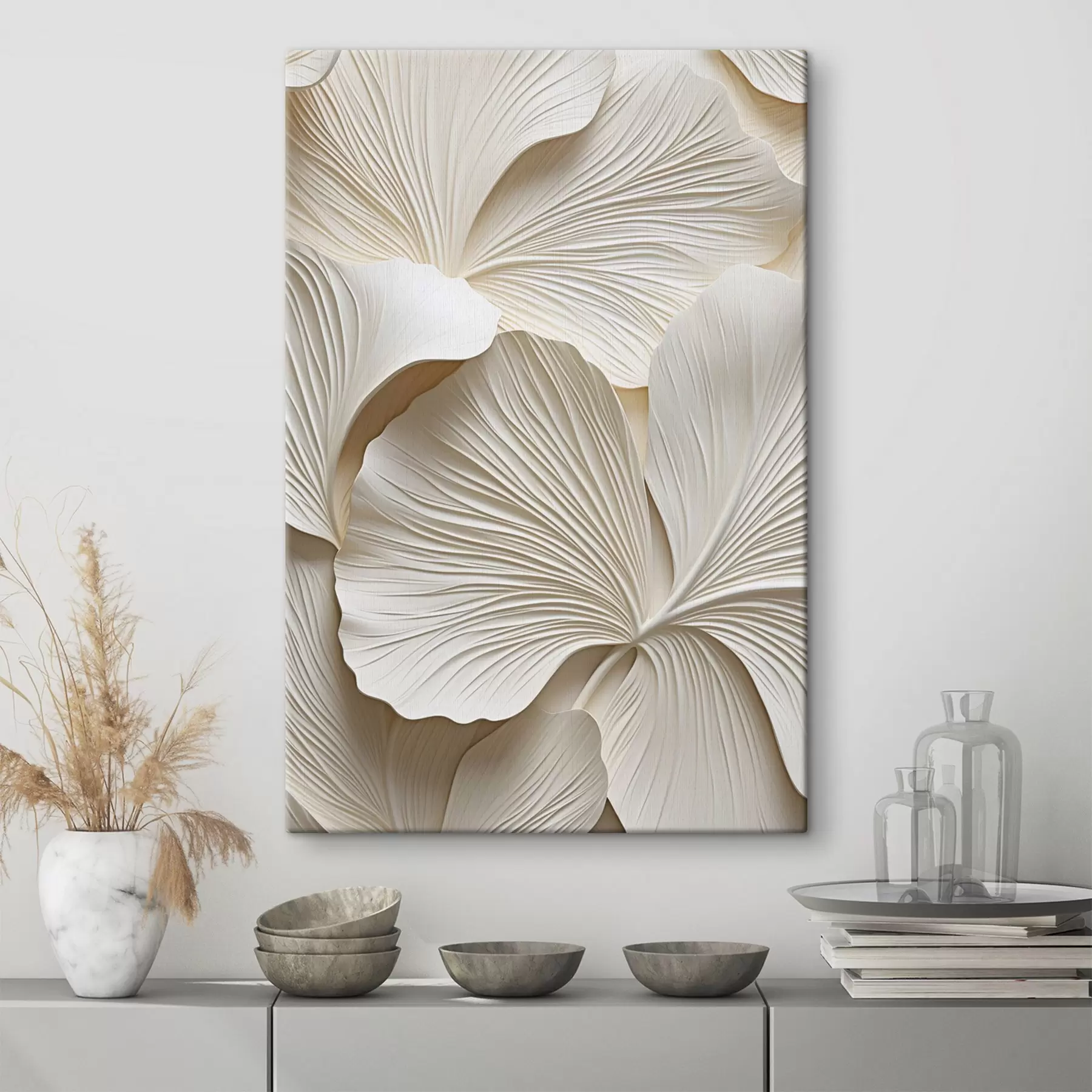  Schilderijen Abstrakt bloemenpatroon, platte illustratie s49755