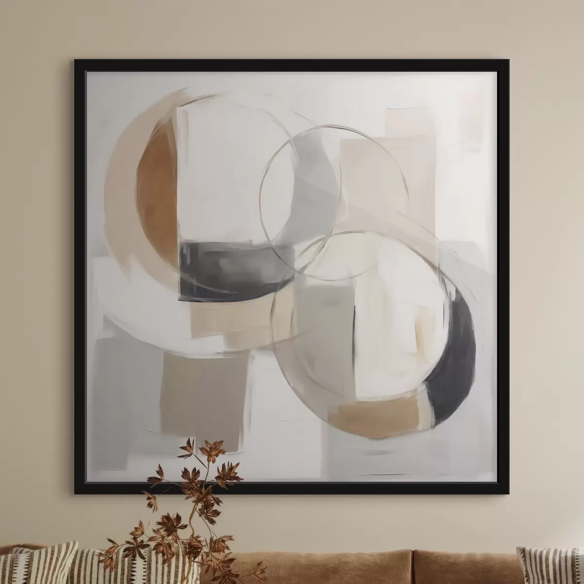 Poster Abstractie imitatie van schilderkunst f49744