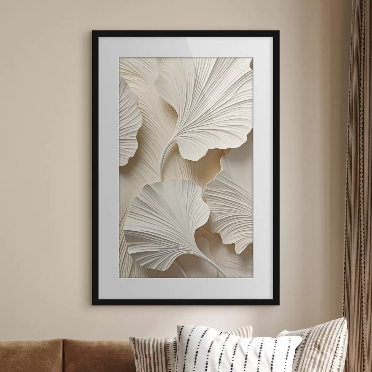 Poster Abstrakt bloemenpatroon, platte illustratie f49754