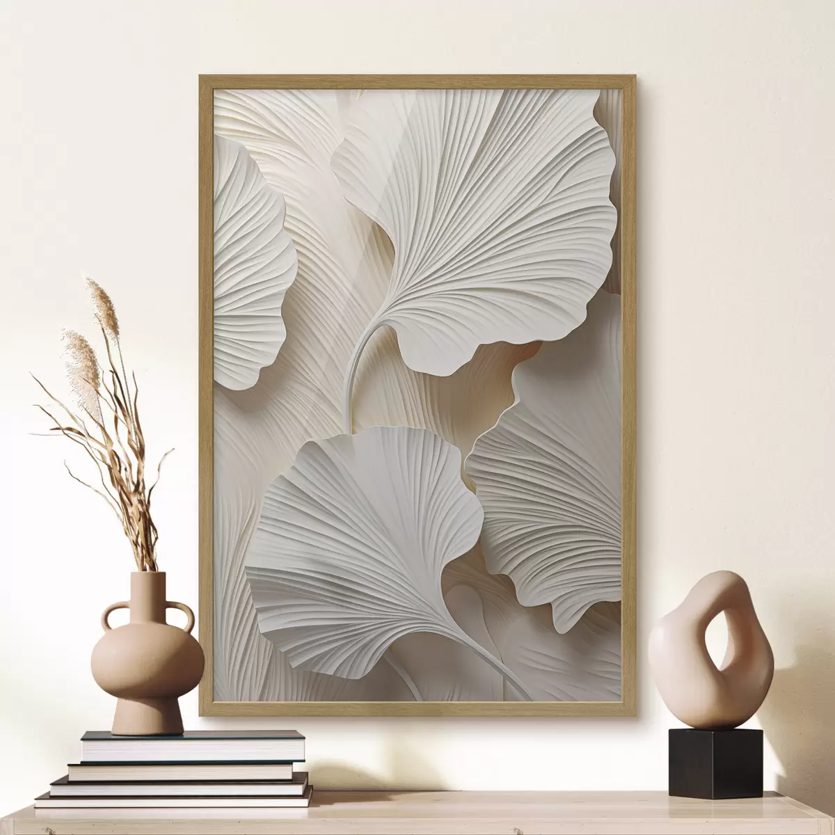 Poster Abstrakt bloemenpatroon, platte illustratie f49754