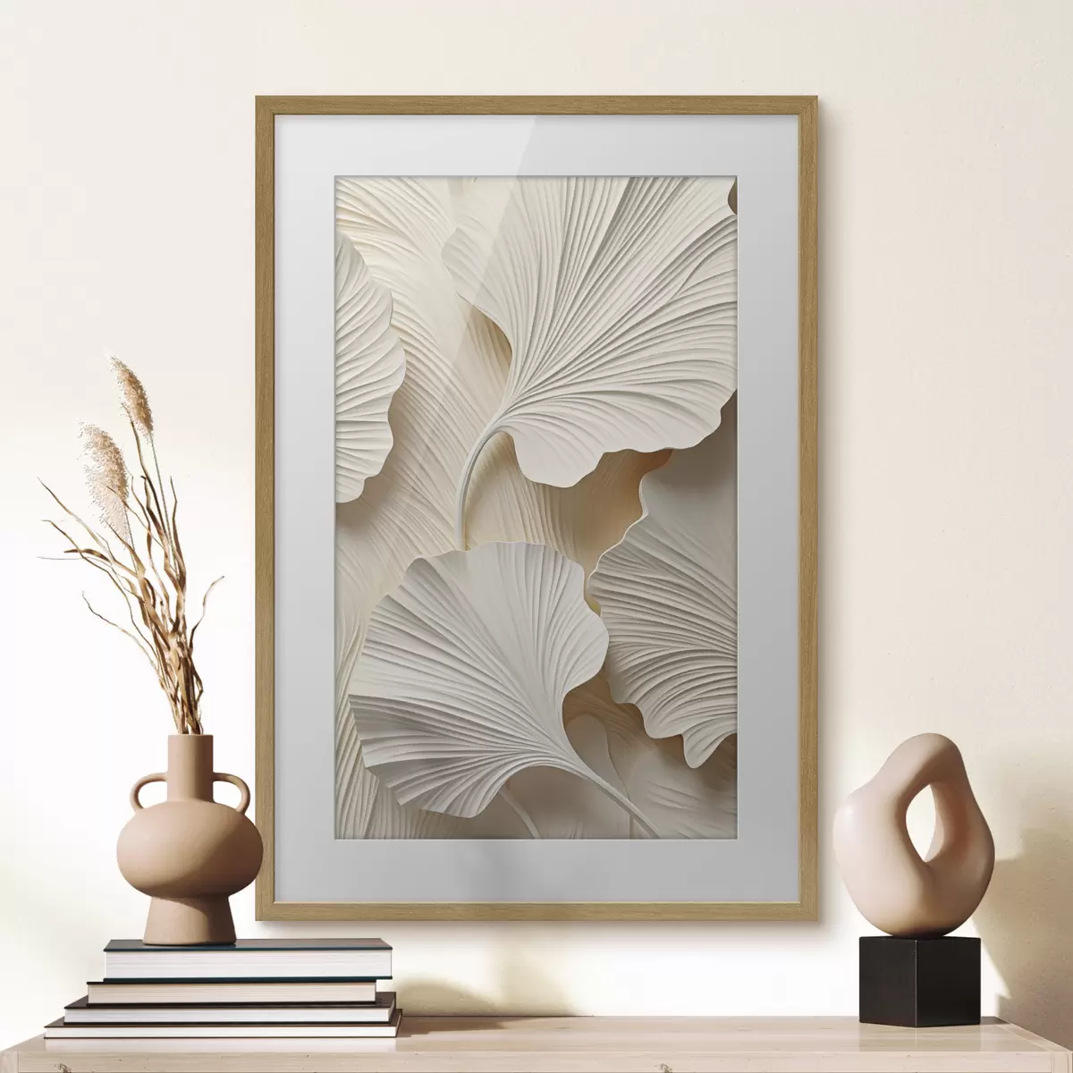 Poster Abstrakt bloemenpatroon, platte illustratie f49754