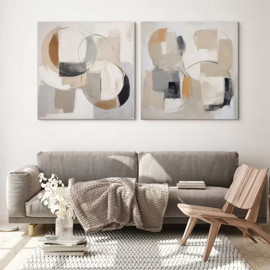 Fotobehang Moderne abstractie imitatie van schilderkunst m30666