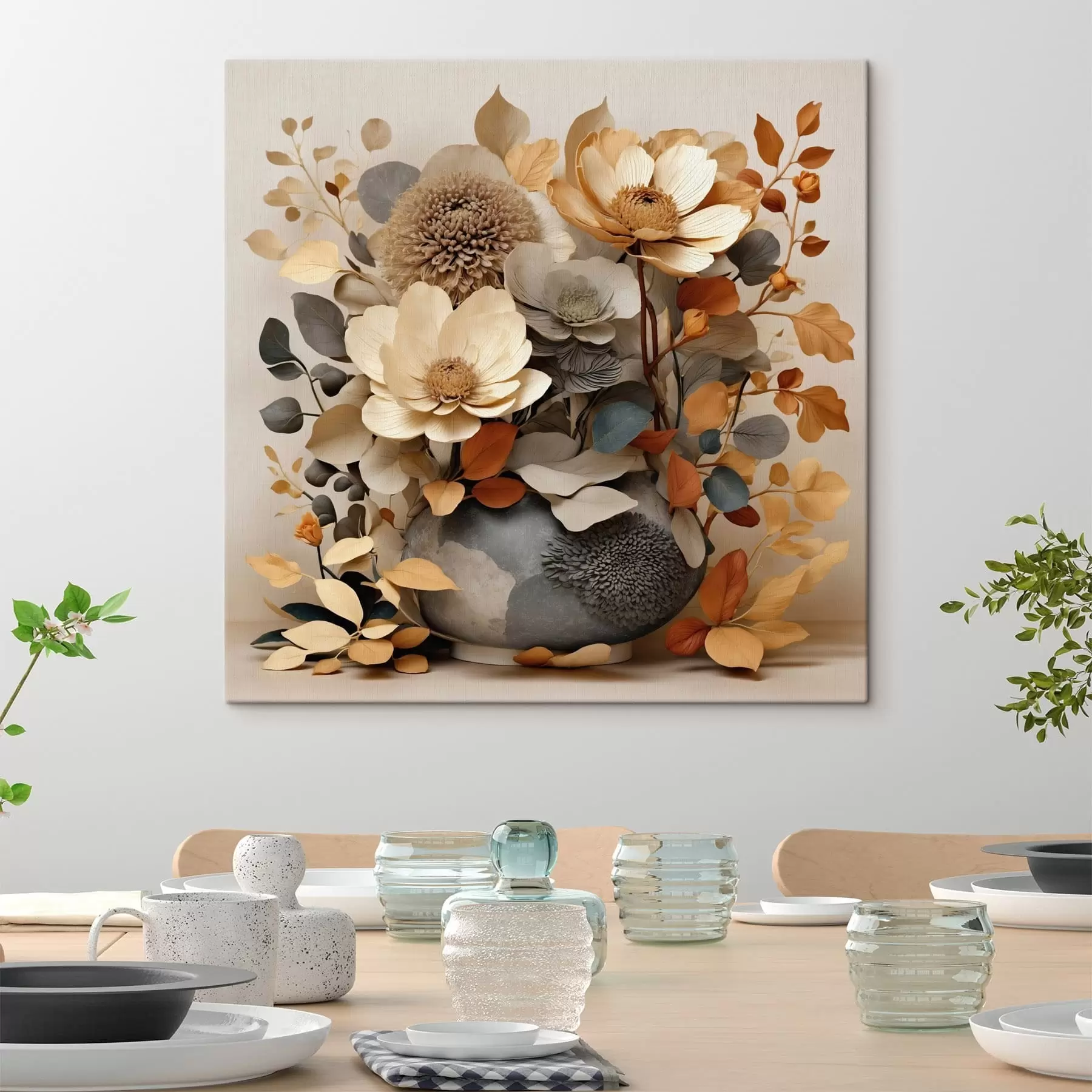  Schilderijen Bloemstuk in een decoratieve vaas s49362