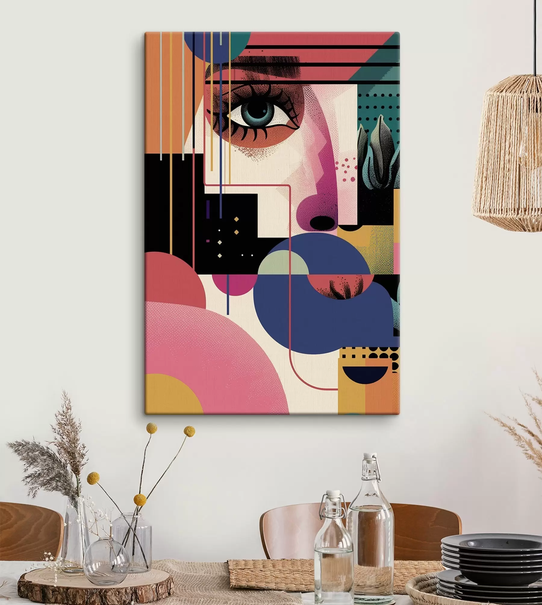  Schilderijen Abstract vrouwenportret s49738